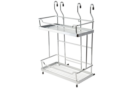 картинка Корзина на трубу d16 двойная CWJ216B хром AKS от магазина SEFI