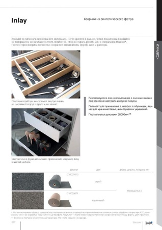 картинка Коврик из искусственного фетра Xint inlay, ширина 473 мм, рулон 38м серый от магазина SEFI