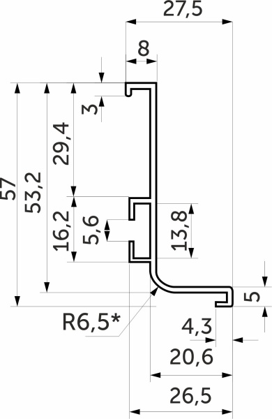 картинка Профиль алюм. GOLA L-образный, 5.5м, серебро 3 AKS от магазина SEFI