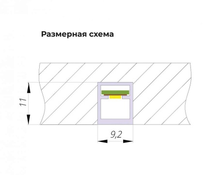 картинка Рассеиватель Flow 3000мм, молочный от магазина SEFI