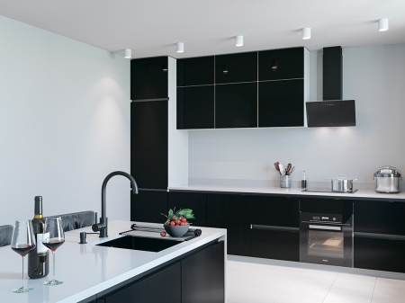 картинка Смеситель для кухни, EMAR 3004, покрытие PVD, цвет Чёрный от магазина SEFI