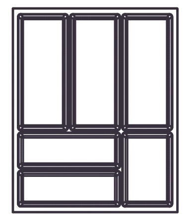 картинка Лоток BASIC Soft-Touch для столовых приборов, фасад 450 мм, для Blum Tandembox 500, орион серый от магазина SEFI