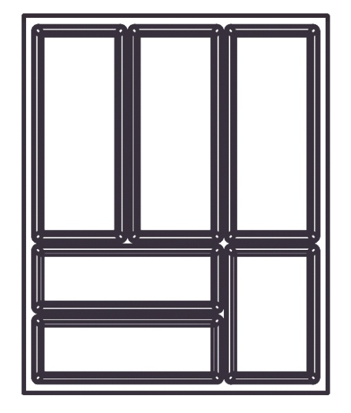 картинка Лоток BASIC Soft-Touch для столовых приборов, фасад 450 мм, для Blum Tandembox 500, орион серый от магазина SEFI