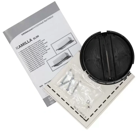 картинка Вытяжка Krona Kamilla slim 600 ivory (2 мотора) от магазина SEFI