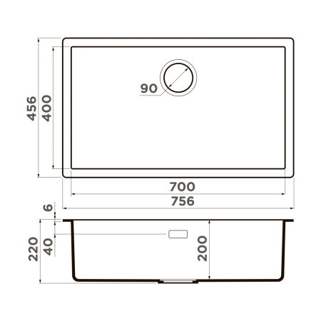 картинка Omoikiri Yamakawa 75T-Integra-BL Tetogranit/черный от магазина SEFI