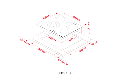 картинка Электрическая варочная панель KUPPERSBERG ECS 639 F от магазина SEFI