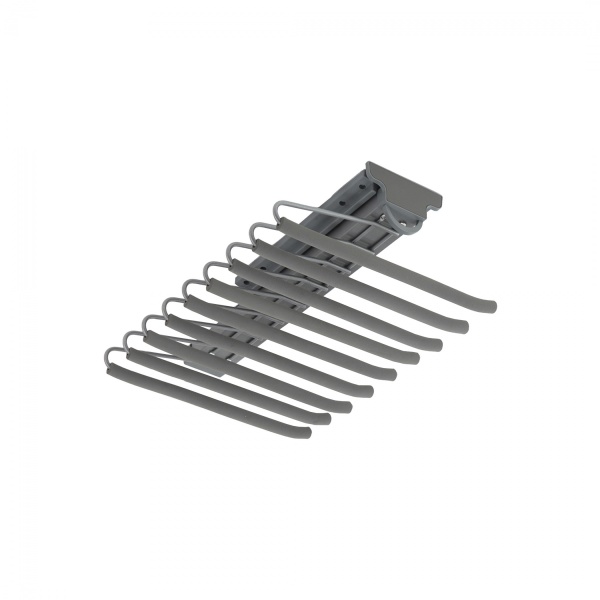 картинка Выдвижная вешалка для брюк BRUNO крепл.верх./левое 340*470*130, графит PRIME by AKS от магазина SEFI