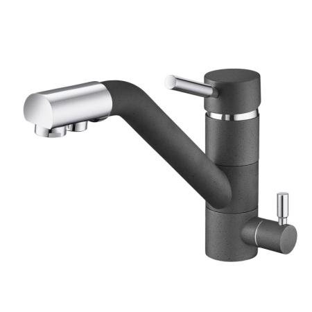 картинка Смеситель для кухни с подключением к фильтру, EMAR ЕС-3008, цвет Антрацит от магазина SEFI