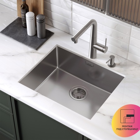 картинка Мойка, нерж.сталь, универсального монтажа, сатин, 540*440, Prime, IDDIS, PRI54S0i77 от магазина SEFI