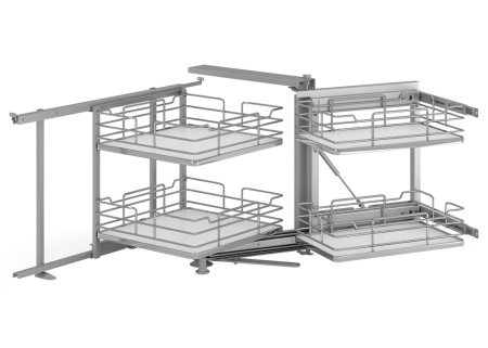 картинка Волшебный уголок Magic-4 Wood NEW с корзинами с деревянным дном, с Soft-Close, правый , Infinity line от магазина SEFI