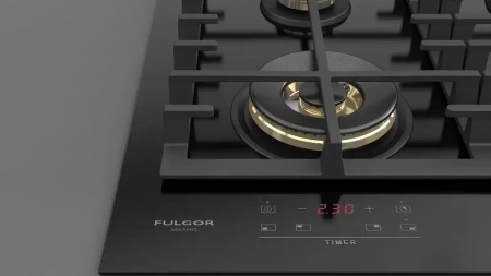 картинка Газовая варочная панель Fulgor Milano FCLH 604 G T WK BK от магазина SEFI