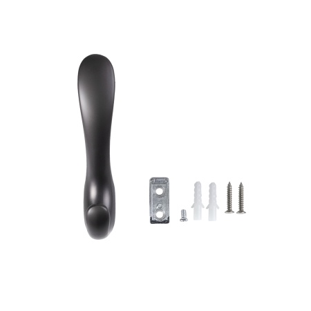 картинка Крючок меб. двухрожковый мет. ROMA графит AKS от магазина SEFI