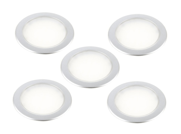 картинка Комплект: 5 светодиодных светильника ORBITA Set5, комплект 15Вт, 12B, 5 каб. 2м с раз.MiniPlug, трансформатор серебристый/свет натуральный магазин SEFI являющийся официальным дистрибьютором в России  картинка Комплект: 5 светодиодных светильника ORBITA Set5, комплект 15Вт, 12B, 5 каб. 2м с раз.MiniPlug, трансформатор серебристый/свет натуральный от магазина SEFI