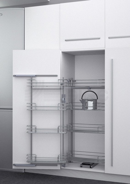 картинка Выдвижная система Duo-8 в высокий шкаф с Soft-close 560*470*1110/1460 от магазина SEFI