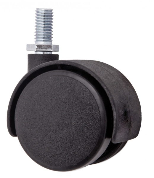 картинка Колесо меб. пласт. d50 с винтом М8, черный AKS от магазина SEFI