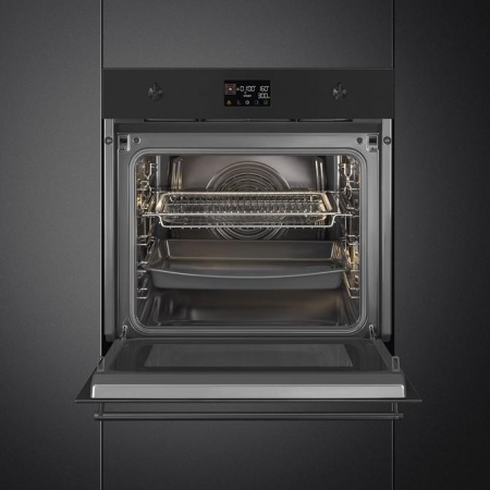 картинка Духовой шкаф с функцией СВЧ Smeg SO6302M2N от магазина SEFI