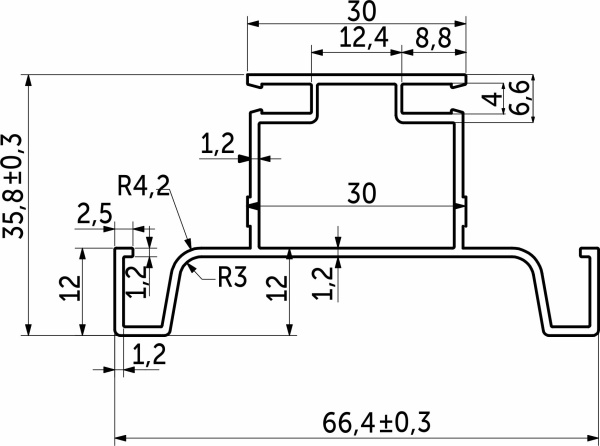 картинка Профиль алюм. GOLA вертикальный средний 4,7 м черный 3 AKS от магазина SEFI