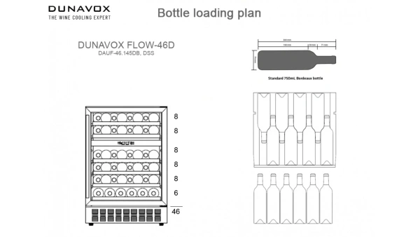 картинка Встраиваемый винный шкаф Dunavox DAUF-46.145DC от магазина SEFI