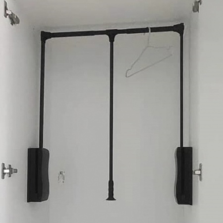 картинка Пантограф HILL для одежды телескопический 700-930 мм, цвет - антрацит от магазина SEFI