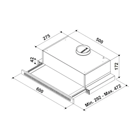 картинка Встраиваемая вытяжка Korting KHP 6637 GWX от магазина SEFI