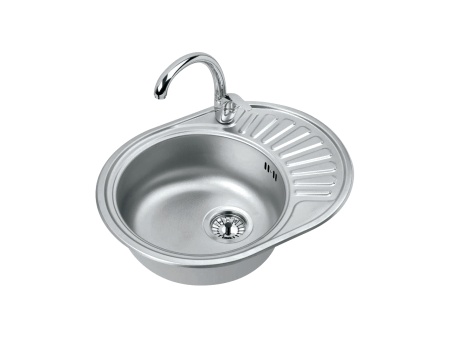 картинка Мойка ALVEUS GENESIS CIKLO 10 SAT-90 570x440 в комплекте с сифоном 1130550 от магазина SEFI