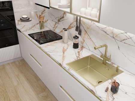 картинка Мойка EMB-560(TOP), цвет Золото PVD от магазина SEFI