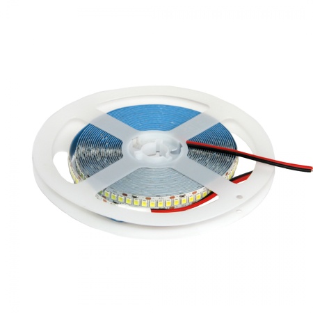 картинка Лента светодиодная - 19,2W/m, 12V, 9мм, 2835, 240 д/м, IP20, теплный белый (3000K) - 20м, AKS от магазина SEFI