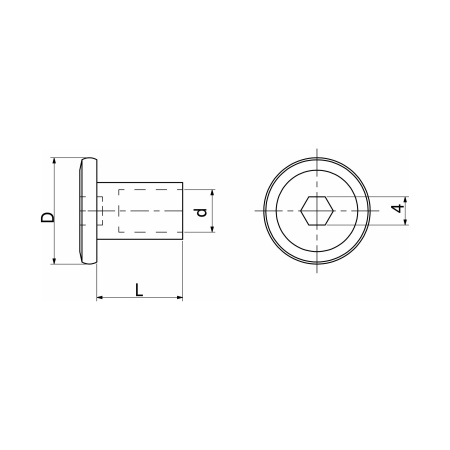 картинка Гайка Ericson М6*12*15 белый цинк (уп/10 шт) AKS от магазина SEFI
