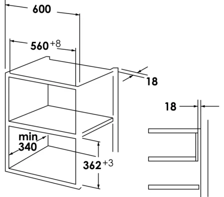 картинка Встраиваемая микроволновая печь Schaub Lorenz SLM EE21D от магазина SEFI