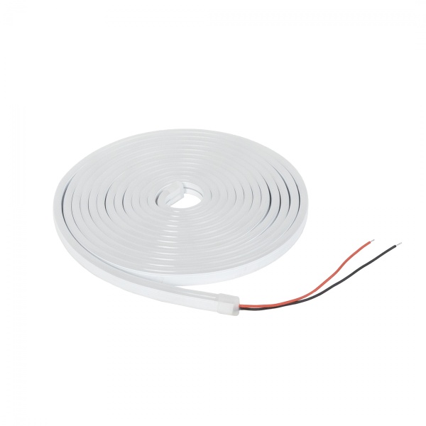 картинка Гибкий неон - 9,6W/m, 24V, 8*16мм, 120 д/м, IP65, холодный белый (6000K) - 5м, AKS от магазина SEFI