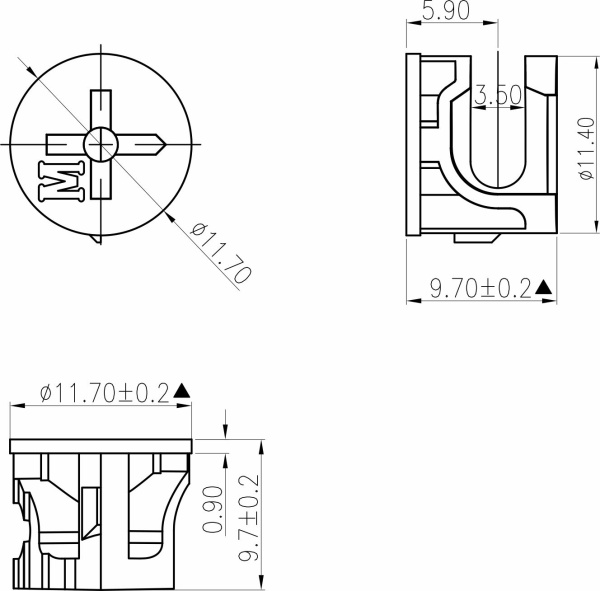 картинка Эксцентрик 12x10,0 для плиты 12 мм (уп/1тыс.шт) AKS магазин SEFI являющийся официальным дистрибьютором в России  картинка Эксцентрик 12x10,0 для плиты 12 мм (уп/1тыс.шт) AKS от магазина SEFI