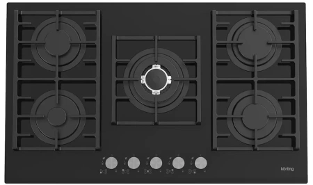 картинка Газовая стеклянная варочная панель Korting HGG 9835 CTN магазин SEFI являющийся официальным дистрибьютором в России  картинка Газовая стеклянная варочная панель Korting HGG 9835 CTN от магазина SEFI