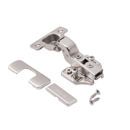 картинка Петля внутренняя с доводчиком 45мм h0 clip-on PRIME by AKS 3D (еврошурупы, заглушки) (упак.-2шт.) от магазина SEFI