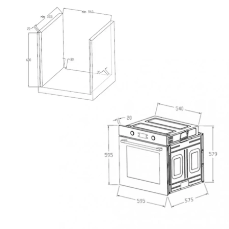 картинка Духовой шкаф Maunfeld AEOH.749B2 от магазина SEFI