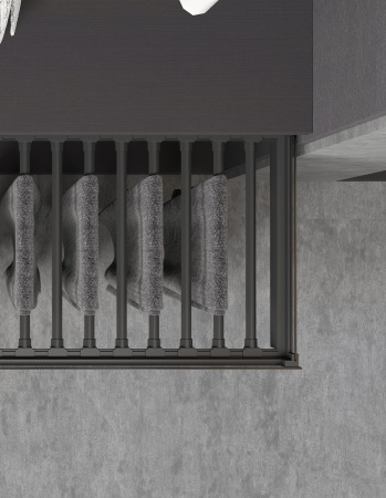 картинка Выдвижной держатель Matrix для брюк в корпус 600 мм. Размер:564-568x478x115. Цвет - антрацит от магазина SEFI