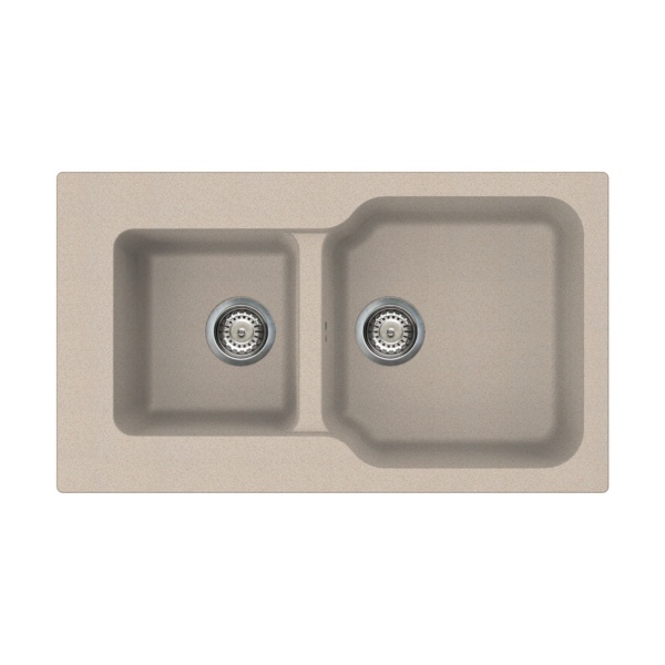 картинка Мойка Omoikiri Maru 86-2-SA Tetogranit/бежевый от магазина SEFI