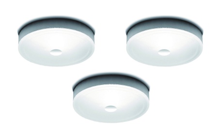 картинка Комплект: Три светодиодных светильника Shine Set3, комплект 3х1,2Вт, 24В, свет холодный, тр-р, кабель алю, d40х10мм от магазина SEFI