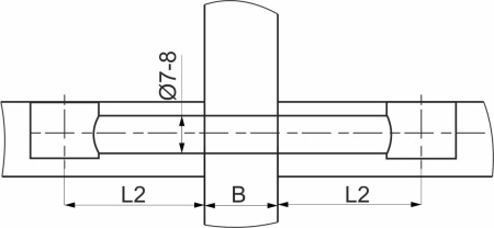 картинка Шток эксцентрика двусторонний 7*76/84 для плиты 16мм (с разделительным кольцом) (уп/10шт) AKS магазин SEFI являющийся официальным дистрибьютором в России  картинка Шток эксцентрика двусторонний 7*76/84 для плиты 16мм (с разделительным кольцом) (уп/10шт) AKS от магазина SEFI