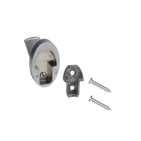 картинка Крючок меб. однорожковый мет. QUEEN хром матовый AKS магазин SEFI являющийся официальным дистрибьютором в России  картинка Крючок меб. однорожковый мет. QUEEN хром матовый AKS от магазина SEFI