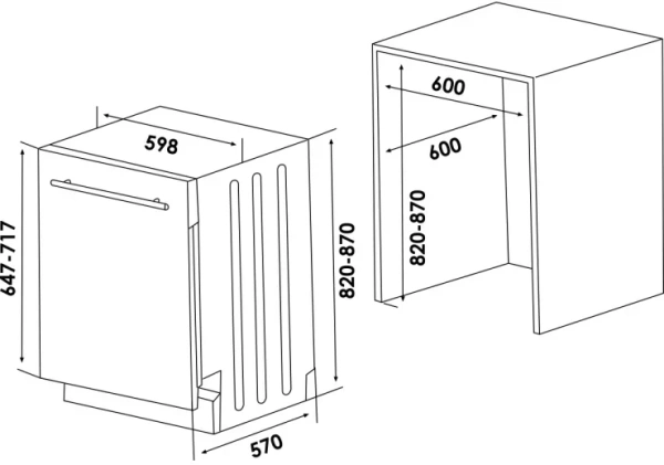 картинка Встраиваемая посудомоечная машина Schaub Lorenz SLG VI6210 от магазина SEFI