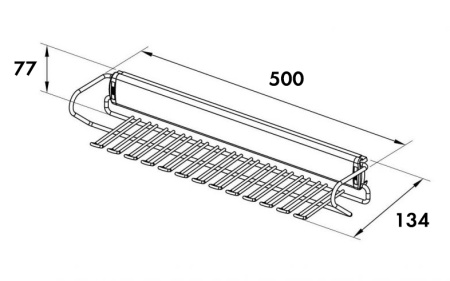 картинка Держатель выдвижной для галстуков, цвет - серый от магазина SEFI