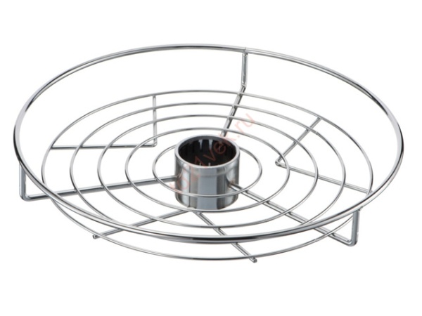 картинка Корзина на трубу d50 центральная d350, хром AKS от магазина SEFI