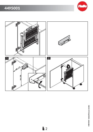 картинка Крепеж стремянки Step-fix 2019 к стене 144х37х30, антрацит от магазина SEFI