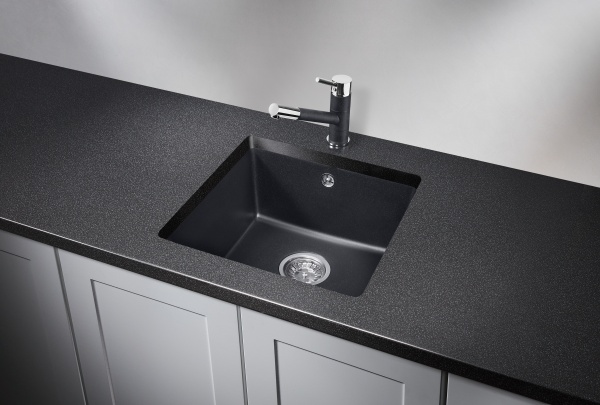 картинка Мойка Granula 4451, шварц (черный металлик), кварц от магазина SEFI