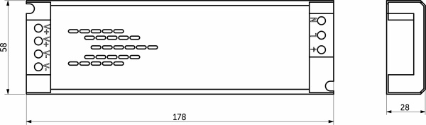 картинка Блок питания Indoor 100W/12V, серия 6, AKS от магазина SEFI