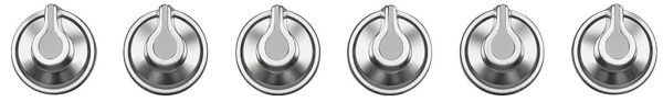 картинка Набор ручек Smeg 6MP1BF от магазина SEFI