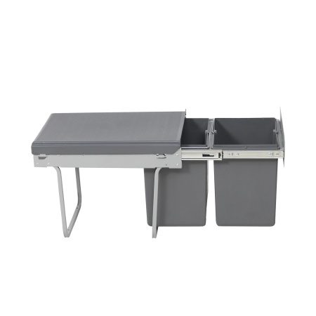 картинка Мусорные контейнеры выдвижные 400 (2*15LT), серый AKS от магазина SEFI