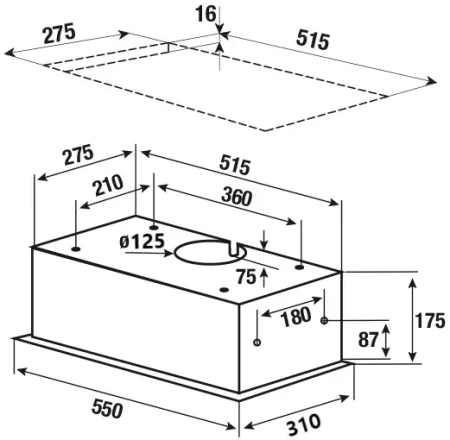 картинка Встраиваемая вытяжка Kuppersbusch DEL 5100.0 S-01 от магазина SEFI