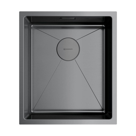картинка Мойка Omoikiri Taki 38-U/IF-GM нерж. сталь/вороненая сталь от магазина SEFI