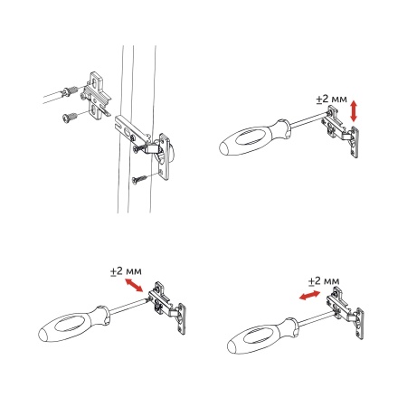 картинка Петля мини накладная с пружиной 38мм h0 slide-on AKS от магазина SEFI